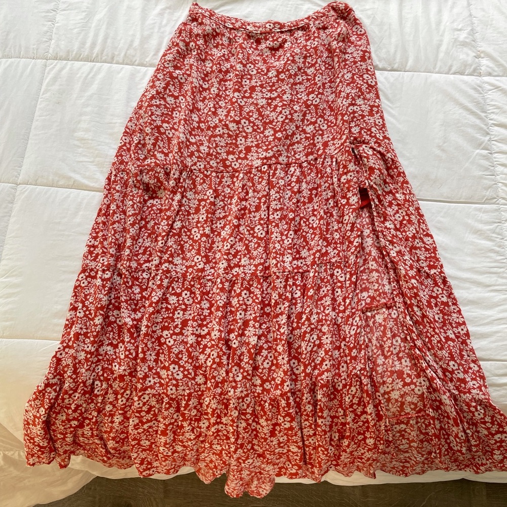 Abercrombie&fitch high slit midi skirt